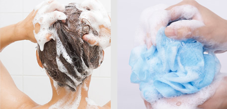 髪の「こすり傷」