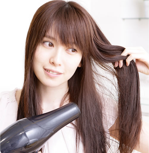 ドライヤーの熱ダメージを大きく削減